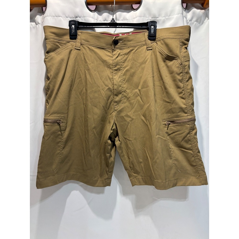 Wrangler Cargo Shorts Mens 40 Khaki Outdoor Series Stretch Utility